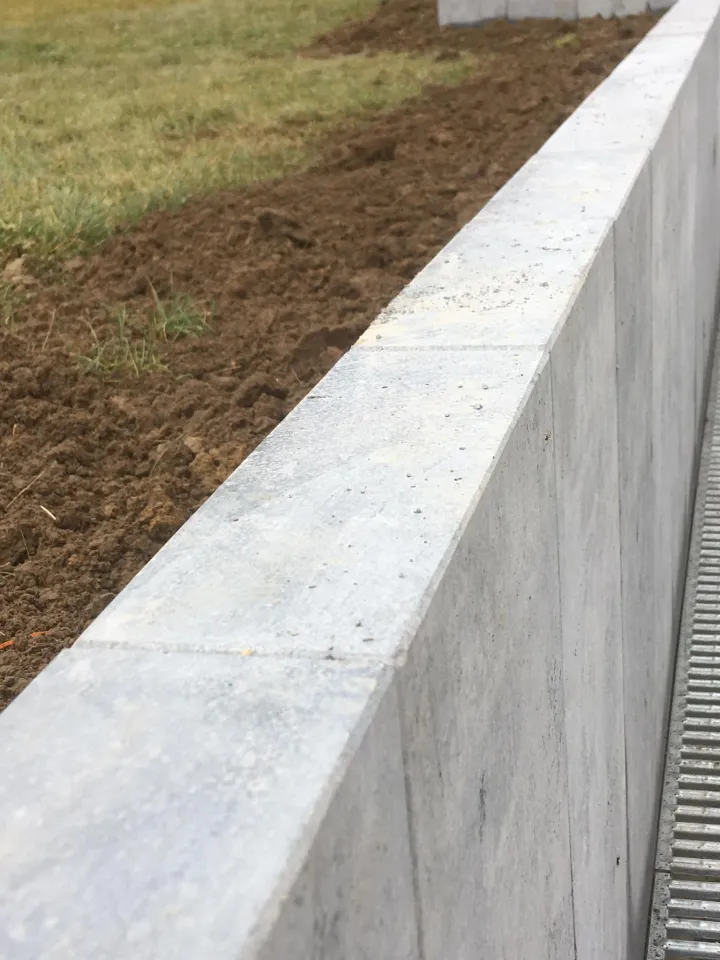 réalisation mur extérieur à Waremme par Green Concept